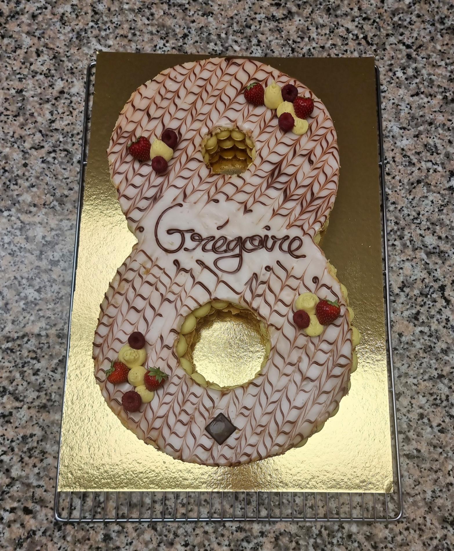 Number Cake Mille Feuille